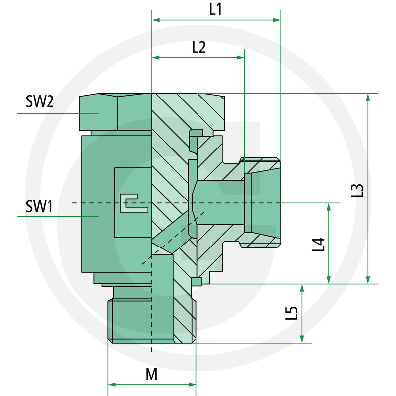 81602346 CONECTOR M14*1.5 LA 90 GRADE